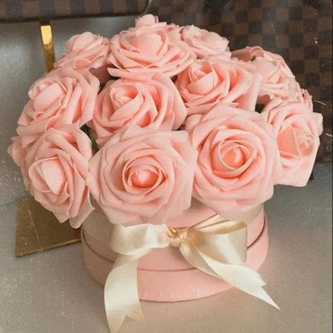 Fleurs Roses en PE Mousse rose