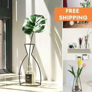 ajoutez de lelegance avec notre vase en metal pour fleurs home decor 252 1