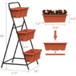 Bac à Jardin Surélevé En Métal Résistant Pour Plantes En Intérieur Et Extérieur