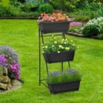 Bac à Jardin Surélevé En Métal Résistant Pour Plantes En Intérieur Et Extérieur
