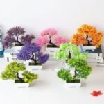 bonsai petit arbre artificiel pour decoration et cadeau artificial plants 979 1