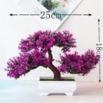 bonsai petit arbre artificiel pour decoration et cadeau purple red artificial plants 569 1