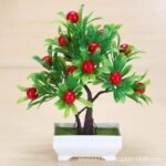 bonsai petit arbre artificiel pour decoration et cadeau red artificial plants 380 1
