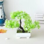 bonsai petit arbre artificiel pour decoration et cadeau white artificial plants 510 1