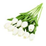Bouquet De 10pcs De Fleurs Artificielles Tulipes Réalistes