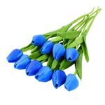 bouquet de 10pcs fleurs artificielles tulipes realistes artificial flowers 283 1