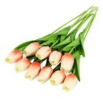 bouquet de 10pcs fleurs artificielles tulipes realistes artificial flowers 369 1