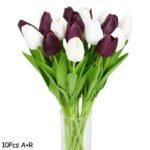 bouquet de 10pcs fleurs artificielles tulipes realistes artificial flowers 837 1