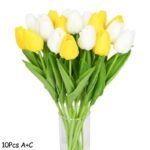 bouquet de 10pcs fleurs artificielles tulipes realistes artificial flowers 871 1