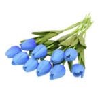 Bouquet De 10pcs De Fleurs Artificielles Tulipes Réalistes