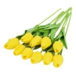 Bouquet De 10pcs De Fleurs Artificielles Tulipes Réalistes