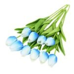 bouquet de 10pcs fleurs artificielles tulipes realistes h artificial flowers 966 1