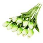 bouquet de 10pcs fleurs artificielles tulipes realistes j artificial flowers 955 1