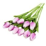 Bouquet De 10pcs De Fleurs Artificielles Tulipes Réalistes - l