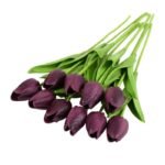 bouquet de 10pcs fleurs artificielles tulipes realistes r artificial flowers 294 1