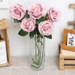bouquet elegant dartificiel rose flowers pour votre decor artificial 485 1