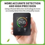 Moniteur De Dioxyde De Carbone Pour Le Suivi Du Co2 De La Température Et De L’humidité