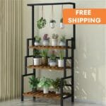 Ce Support à Plantes élèvera Votre Jardin D’intérieur Avec Style - Noir