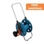 Chariot à Tuyau De Jardin Mobile Pour 60m De Rangement Organisé