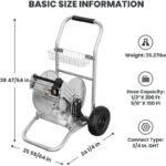 chariot a tuyau en inox resistant pour 200 ft de united states 626 1