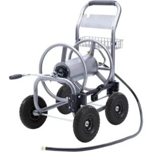 chariot de tuyau robuste avec rouleau et raccords en laiton united states 554 1