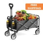 Chariot Pliant Lourd Et Durable Pour Toutes Vos Tâches De Transport - Marron/foncé