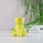 creative durable human shaped succulent planters in porcelain white 3 409 1
