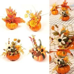 decoration de citrouille artificielle pour votre evenement automnal 363 1