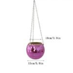disco ball hanging flower pot for plant lovers pink 15 723 1