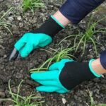 Gants de jardin durables avec griffes en plastique ABS pour une protection solide