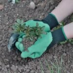 Gants de jardin durables avec griffes en plastique ABS pour une protection solide