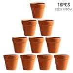 Mini Pots De Fleurs Rouges Durables Pour Une Croissance Vibrante Des Plantes