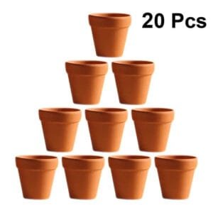 Mini Pots De Fleurs Rouges Durables Pour Une Croissance Vibrante Des Plantes