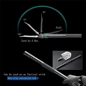 Pelle de camping polyvalente durable avec poignée en aluminium-magnésium