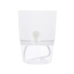durable transparent flower pot for indoor and outdoor white 2 348 1