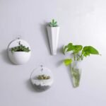 Pot de fleur suspendu élégant avec une conception de trou de suspension pratique