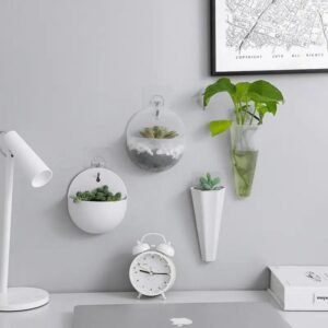 elegant hanging flower pot with convenient hole design 713 1