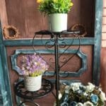 étagère à Plantes En Fer élégante Pour La Décoration Intérieure Et Extérieure - Noir
