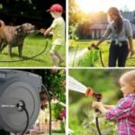 enrouleur de tuyau automatique giraffe avec 100 pieds hoses 955 1