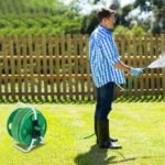 Enrouleur De Tuyau Portable Vert, Idéal Pour Votre Jardinage