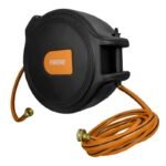 Enrouleur De Tuyau Pvc 65 Ft Avec Enroulement Fluide Et Support Pivotant