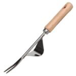 ergonomic stainless steel weeder with wooden handle 124 1
