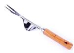 ergonomic stainless steel weeder with wooden handle 724 1