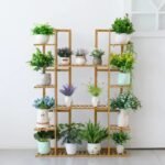 etagere a plantes en bambou elegante 9 niveaux pour interieur 569 1