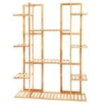 etagere a plantes en bambou elegante 9 niveaux pour interieur 861 1