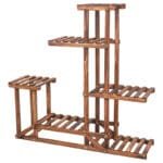 étagère à Plantes En Bois à 6 Niveaux Pour Intérieur Et Extérieur