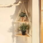 étagères D&rsquo;angle Blanches Pour Plantes Suspendues Au Mur