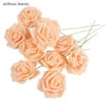 fleurs en rose artificielle pe foam pour decorations elegantes artificial flowers 130 1
