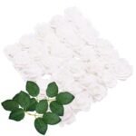 fleurs en rose artificielle pe foam pour decorations elegantes artificial flowers 349 1