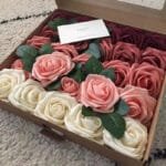 Fleurs En Rose Artificielle En Pe Foam Pour Décorations élégantes